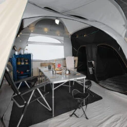 Quechua Tente Gonflable De Camping - Air Seconds 8.4 F&B - 8 Places - 4 Chambres -Camping Boutique tente gonflable de camping air seconds 84 f and b 8 places 4 chambres 3