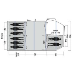 Tente Gonflable Outwell Knightdale 8PA -Camping Boutique tente gonflable outwell knightdale 8pa 2